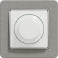 Sedna LED dimmer (white insert, concrete matte frame)